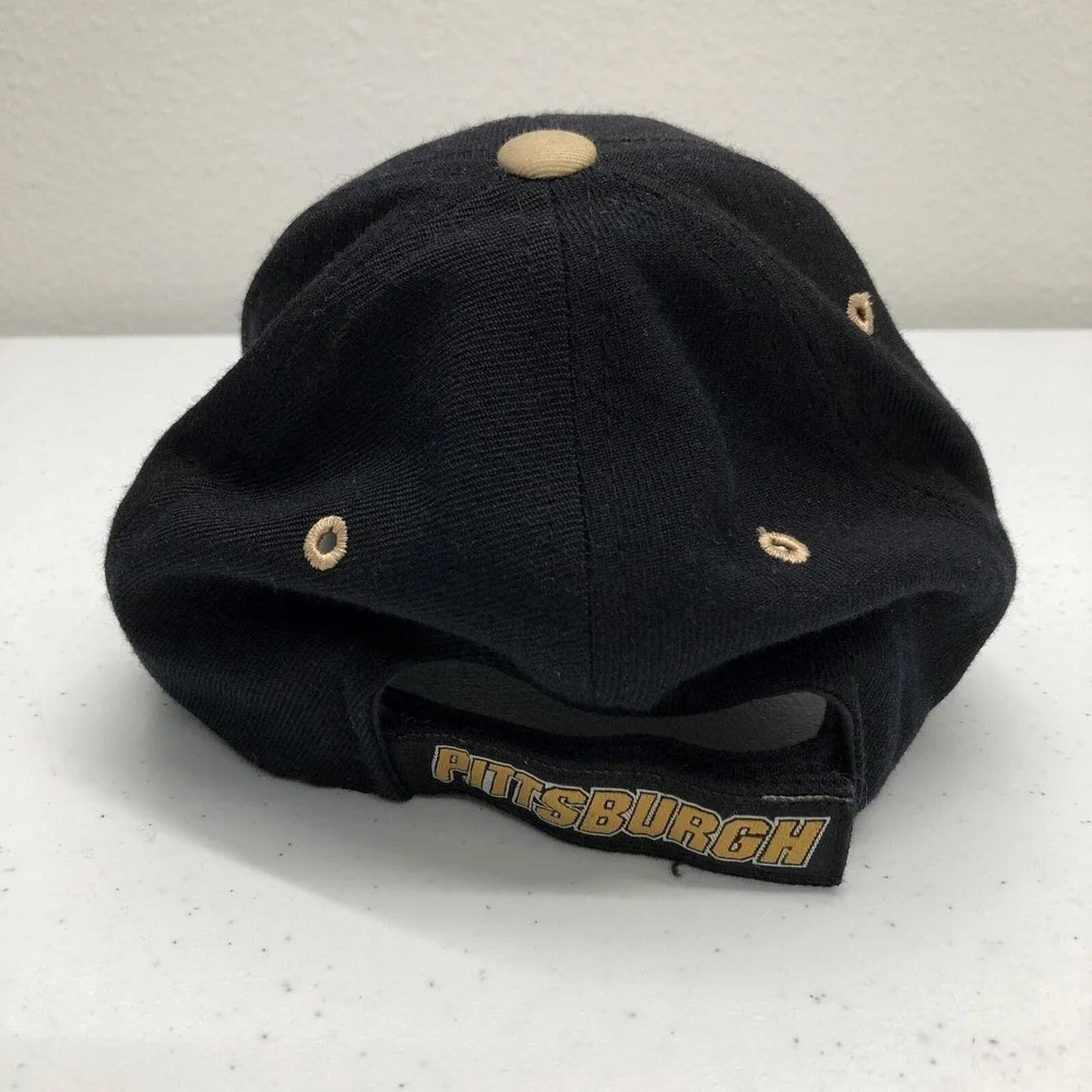 Pittsburgh Penguins Hat Cap Strap Back Mens One Size Black NHL Hockey CCM